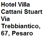 Hotel 4 stelle con Villa e piscina, immerso nel verde a pochi km dalla citt di Pesaro. Indirizzo della struttura: via Trebbiantico 67 Pesaro  tel. 0721.55782 - fax 0721.55782
