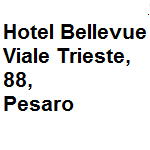 Albergo categoria 3 stelle, ubicato direttamente sul mare, camere pulite e ben curate anche nei minimi particolari come in sala e negli spazi comuni, offre internet gratis. Indirizzo della struttura: vl. Trieste, 88 Pesaro  tel. 0721.31970/65928/65964 - fax 0721.370144