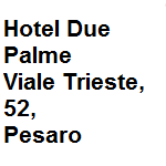 Albergo 3 stelle a pochi metri dalla spiaggia dispone di camere doppie singole triple, offre internet gratuito. Indirizzo della struttura vl. Trieste 52 Pesaro  tel. 0721.31355 - fax 0721.31355