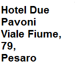 Hotel 3 stelle ubicato situato a 100 metri dal mare dispone di camere singole e doppie, offre internet gratuito. Indirizzo della struttura viale Fiume 79 Pesaro  tel. 0721.370105 - fax 0721.370105