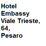 Albergo a tre stelle dispone di camere luminose a fronte mare, piscina gratuita scoperta, offre internet gratuito. Indirizzo della struttura vl.Trieste 64 Pesaro tel. 0721.371800/430188/416944 - fax 0721.371610
