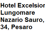 Albergo categoria 5 stelle, dispone di 52 camere, sala congressi, offre ai clienti la connessione ad internet gratuita. Indirizzo della struttura: Lungomare Nazario Sauro Pesaro  tel. 0721.32720/30684/32980/31710 - fax 0721.35502