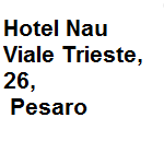 Albergo 4 stelle ubicato direttamente sul mare, in una spiaggia Bandiera blu adatta ai bimbi e in cui grandi possono rilassarsi. Le grandi camere sono pronti ad ospitare i grandi famiglie, quelle pi piccole con il perfetto rifugio romantico sul mare. Indirizzo della struttura vl. Trieste 26 Pesaro